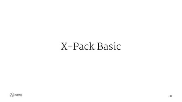 X-Pack Basic
86
