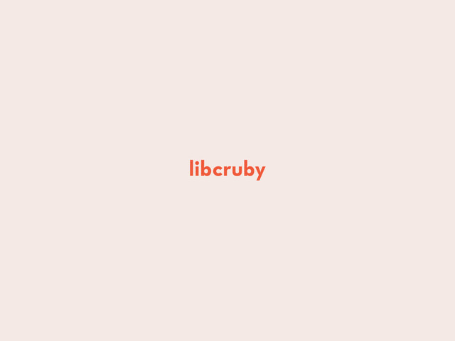 libcruby
