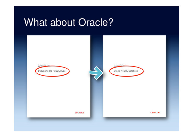 What about Oracle?
