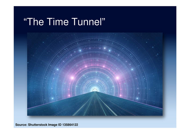 “The Time Tunnel”
Source: Shutterstock Image ID 135864122
