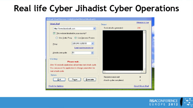 Real life Cyber Jihadist Cyber Operations
