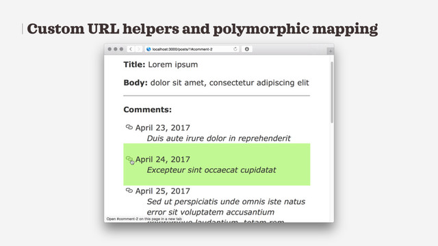 Custom URL helpers and polymorphic mapping
