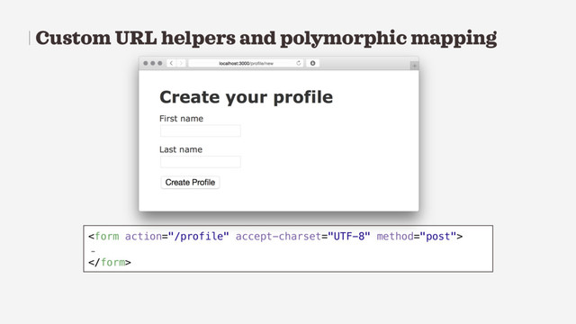 Custom URL helpers and polymorphic mapping

…

