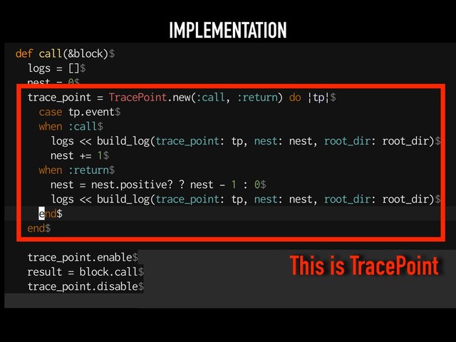IMPLEMENTATION
This is TracePoint
