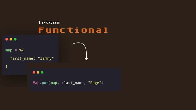 Functional
lesson
