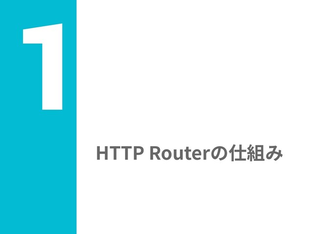 1
HTTP Routerの仕組み

