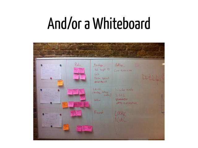 And/or a Whiteboard
