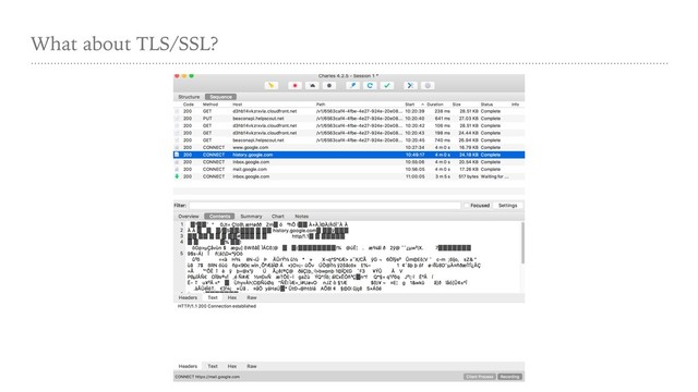 What about TLS/SSL?
