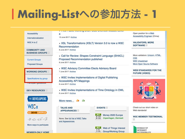 Mailing-List΁ͷࢀՃํ๏ - 1
