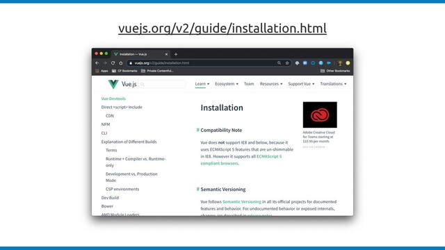 vuejs.org/v2/guide/installation.html
