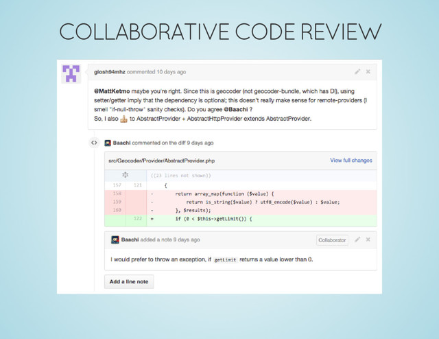 COLLABORATIVE CODE REVIEW
