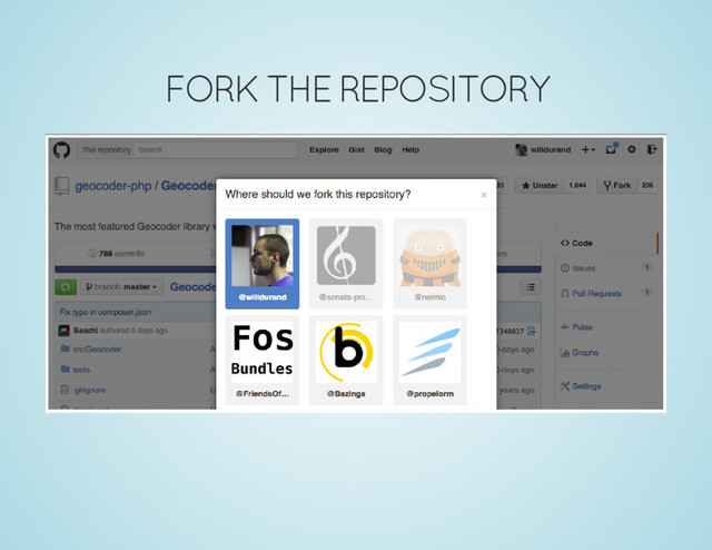 FORK THE REPOSITORY
