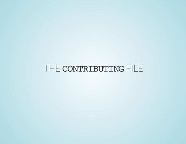 THE CONTRIBUTING FILE
