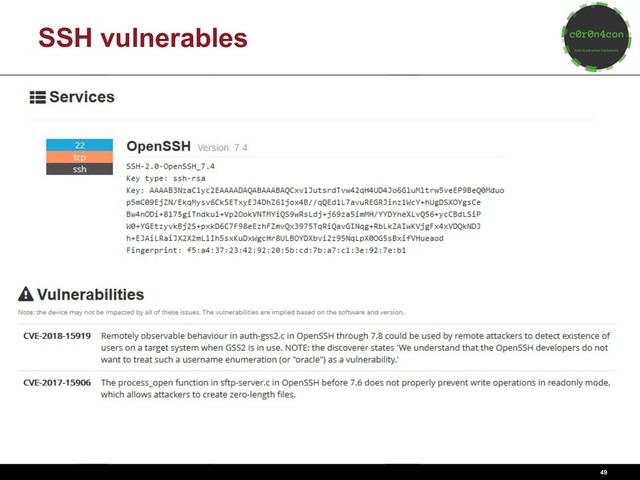 49
SSH vulnerables

