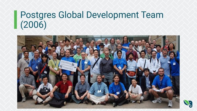 Postgres Global Development Team
(2006)

