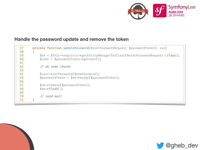 @gheb_dev
Handle the password update and remove the token
