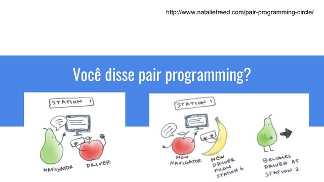 Você disse pair programming?
http://www.nataliefreed.com/pair-programming-circle/
