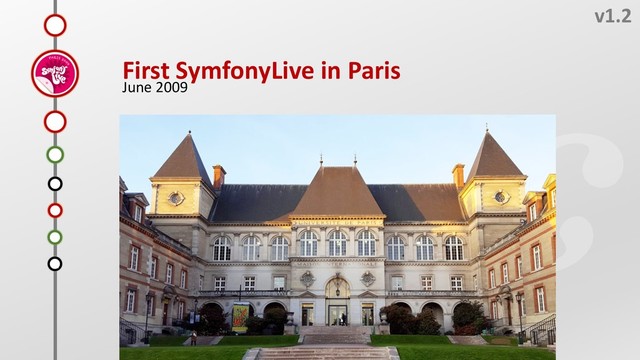 H
v1.2
First SymfonyLive in Paris
June 2009
F
E
G
D
C
B
A
