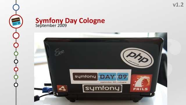 I
v1.2
Symfony Day Cologne
September 2009
G
F
H
E
D
C
B
A
