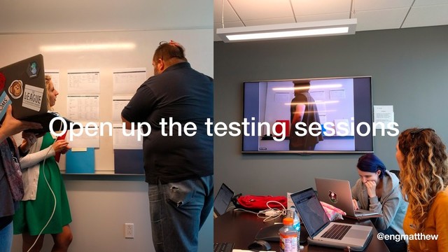 Open up the testing sessions
@engmatthew

