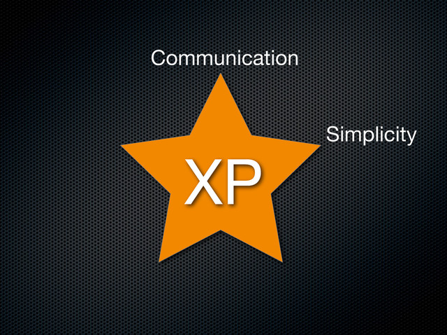 XP
Communication
Simplicity
