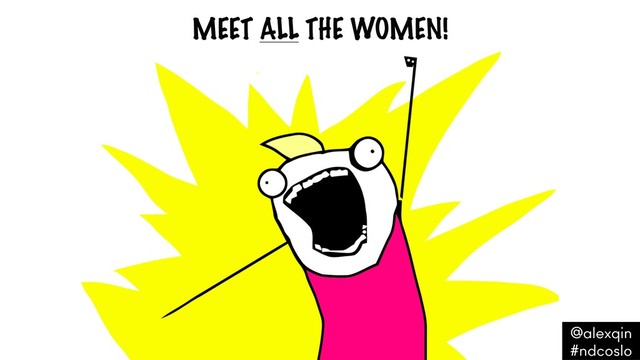 MEET ALL THE WOMEN!
@alexqin .
#ndcoslo .
