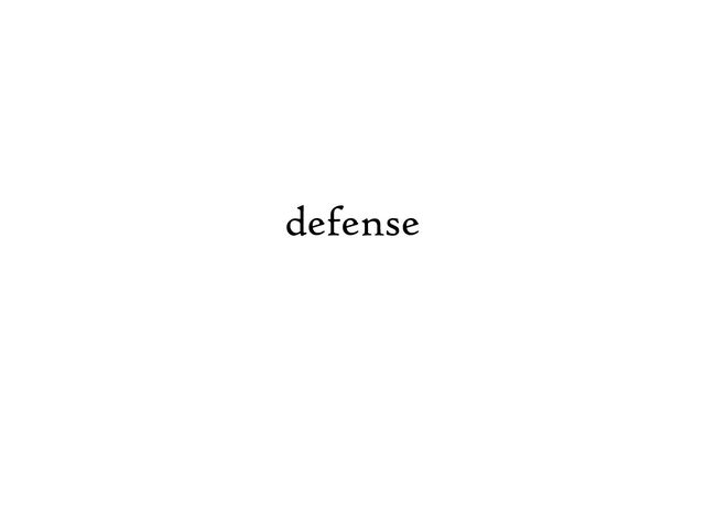 defense
