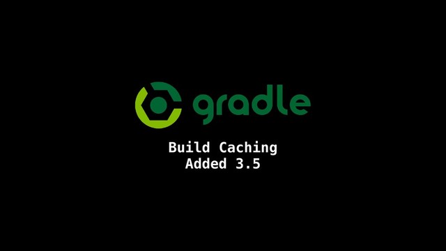 Build Caching
Added 3.5
