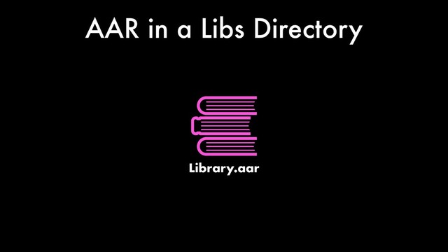AAR in a Libs Directory
Library.aar
