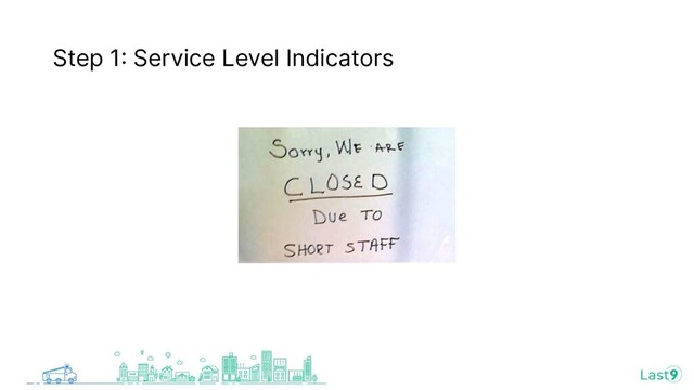 Step 1 Service Level Indicators
