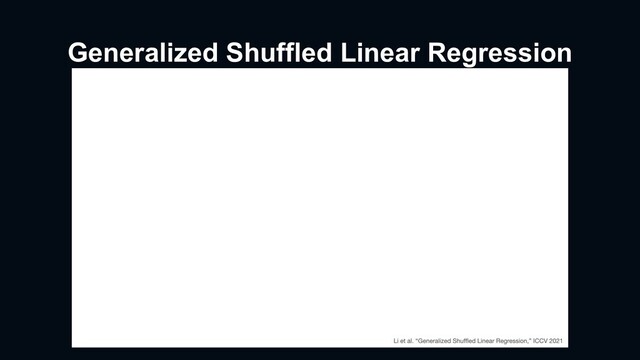 Generalized Shuffled Linear Regression

