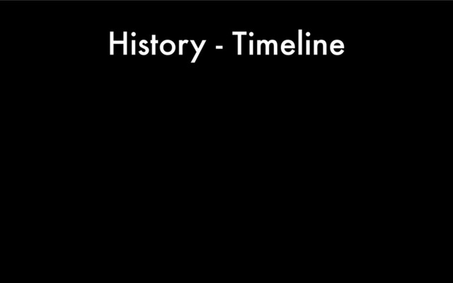 History - Timeline
