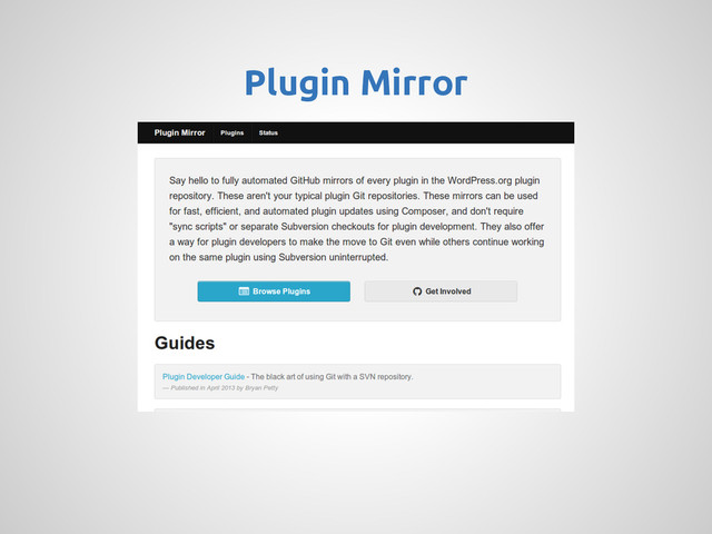 Plugin Mirror
