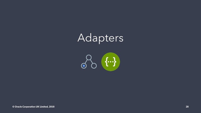 Adapters
© Oracle Corpora,on UK Limited, 2018 28
