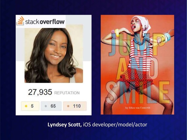 Lyndsey Scott, iOS developer/model/actor
