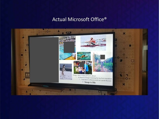 Actual Microsoft Office®
