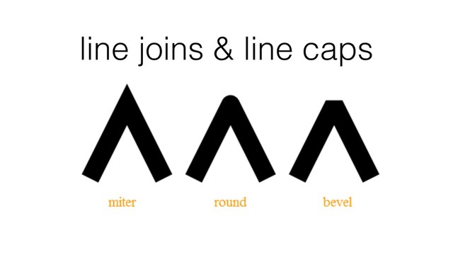 line joins & line caps
