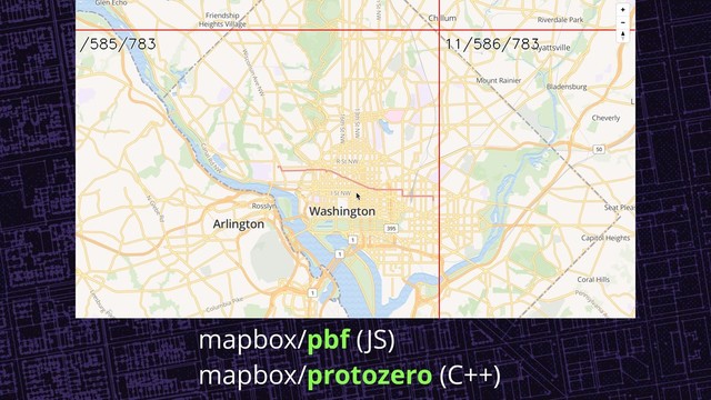 mapbox/pbf (JS)
mapbox/protozero (C++)
