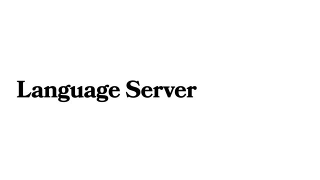 Language Server
