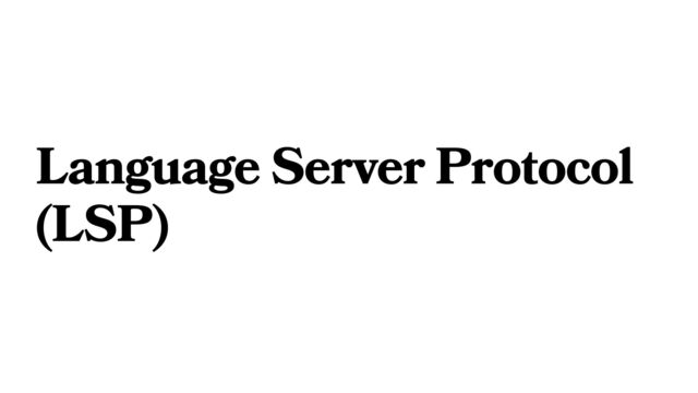 Language Server Protocol
(LSP)
