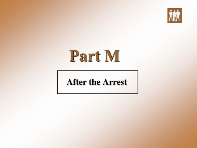 Part M
After the Arrest
