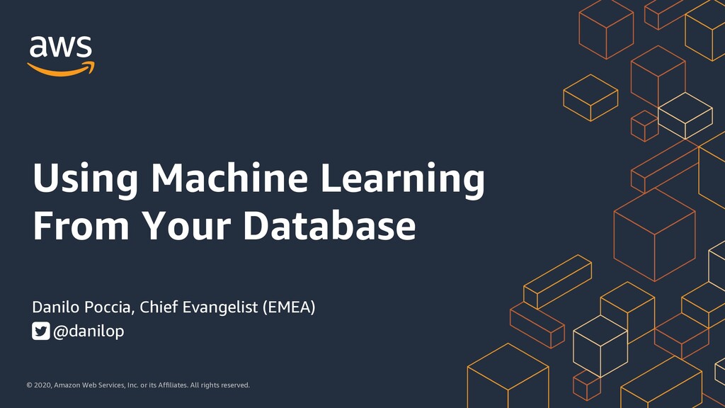 Using Machine Learning From Your Databases