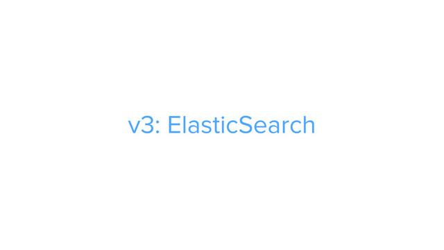 ADS
v3: ElasticSearch
