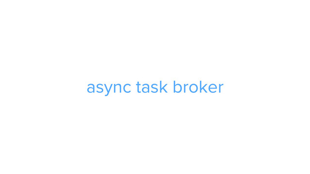 CAROUSEL ADS
ADS
async task broker
