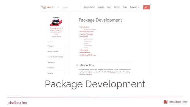 chatbox.inc
Package Development
