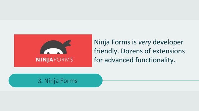 3. Ninja Forms
