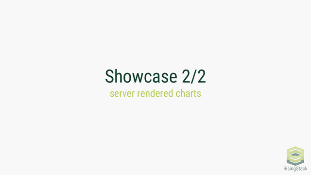 Showcase 2/2
server rendered charts
