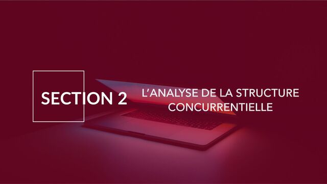 SECTION 2 L’ANALYSE DE LA STRUCTURE
CONCURRENTIELLE
