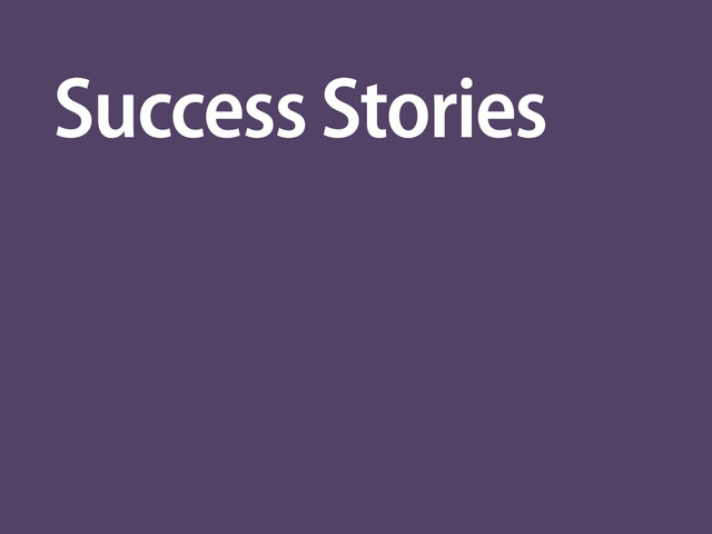 Success Stories

