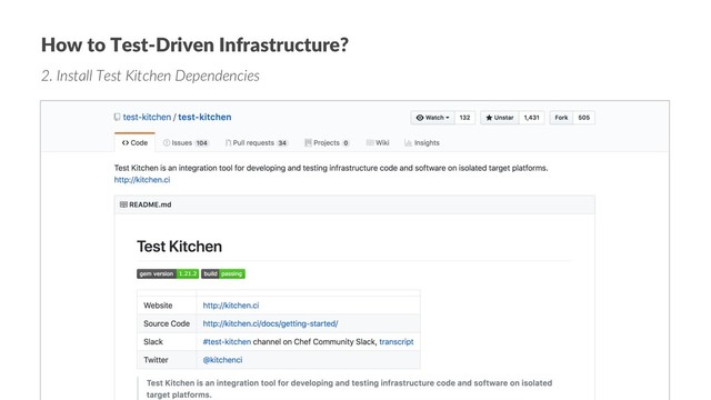 How to Test-Driven Infrastructure?
2. Install Test Kitchen Dependencies
